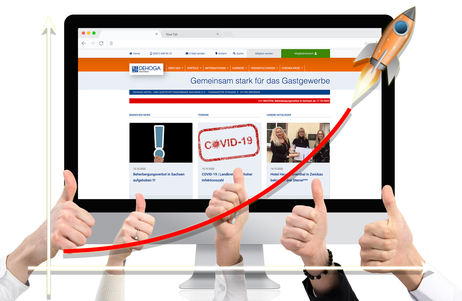 Webseite DEHOGA Sachsen erstellt mit TYPO3 Webseite DEHOGA Sachsen erstellt mit TYPO3