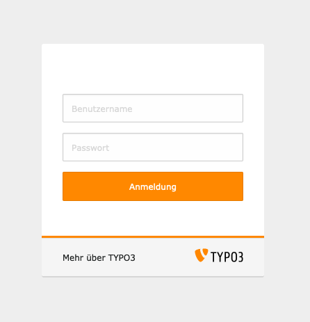 TYPO3 Login Backend TYPO3 Login Backend